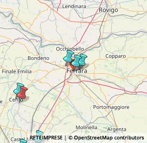 Mappa Via Giuseppe Saragat, 44122 Ferrara FE, Italia (34.55857)