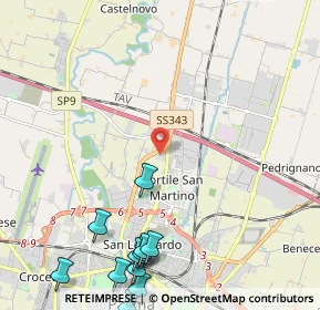 Mappa Via Virginia Raschi, 43122 Parma PR, Italia (3.12455)