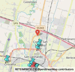 Mappa Via Virginia Raschi, 43122 Parma PR, Italia (3.34154)