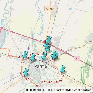 Mappa Via Giovanni Battistini, 43122 Parma PR, Italia (3.37417)