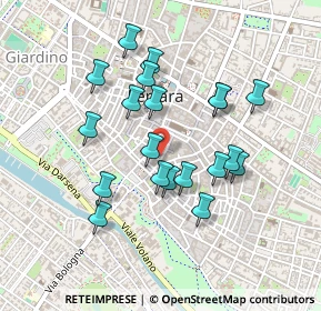 Mappa Via S. Romano, 44121 Ferrara FE, Italia (0.4115)