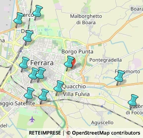 Mappa Via Gaetano Turchi, 44123 Ferrara FE, Italia (2.6125)