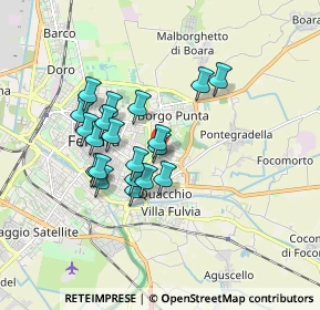 Mappa Via Gaetano Turchi, 44123 Ferrara FE, Italia (1.433)