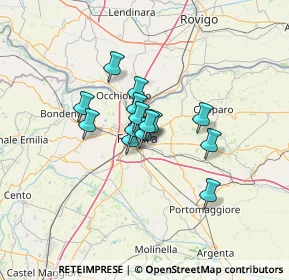 Mappa Via Gaetano Turchi, 44123 Ferrara FE, Italia (8.18571)