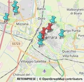 Mappa Via Darsena, 44122 Ferrara FE, Italia (1.98545)