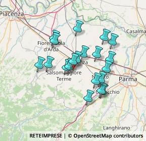 Mappa 43039 Fidenza PR, Italia (11.6185)