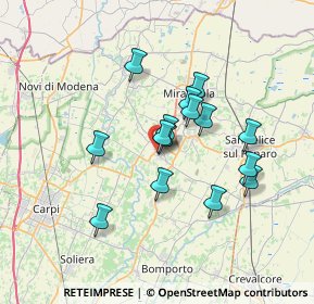 Mappa Cavezzo Autostazione, 41032 Cavezzo MO, Italia (5.684)