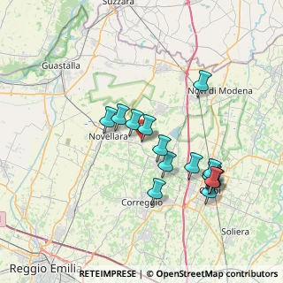 Mappa Via Enrico Fermi, 42012 Campagnola Emilia RE, Italia (6.97133)