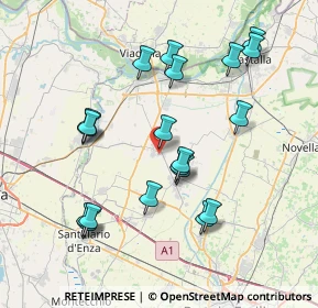 Mappa Via R. Sanzio, 42028 Poviglio RE, Italia (7.788)