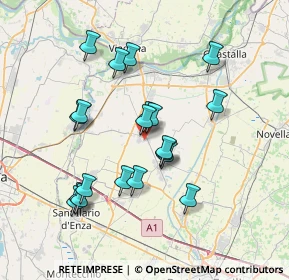 Mappa Via R. Sanzio, 42028 Poviglio RE, Italia (6.841)