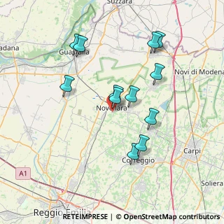 Mappa Via Borgazzo, 42017 Novellara RE, Italia (7.06167)