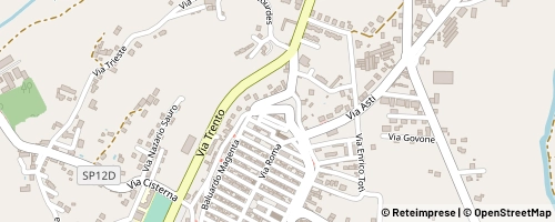 Mappa San Damiano d'Asti