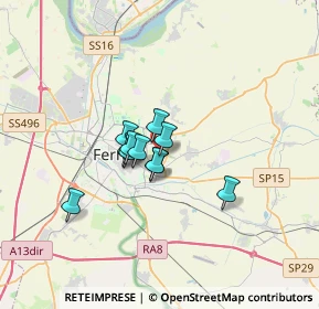 Mappa Via del Salice, 44123 Ferrara FE, Italia (2.04364)