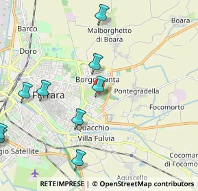 Mappa Via del Salice, 44123 Ferrara FE, Italia (2.93727)