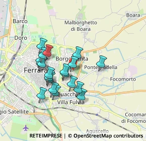 Mappa Via del Salice, 44123 Ferrara FE, Italia (1.502)