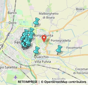 Mappa Via del Salice, 44123 Ferrara FE, Italia (1.75)