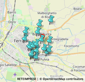 Mappa Via del Salice, 44123 Ferrara FE, Italia (1.42316)