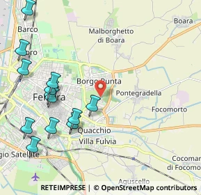 Mappa Via del Salice, 44123 Ferrara FE, Italia (2.55)