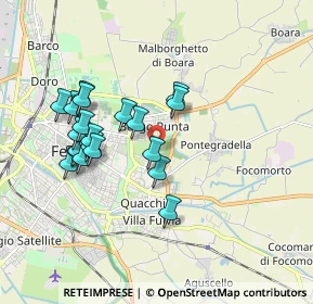 Mappa Via del Salice, 44123 Ferrara FE, Italia (1.719)