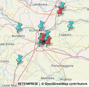 Mappa Via del Salice, 44123 Ferrara FE, Italia (9.38333)