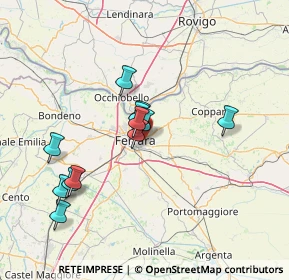 Mappa Via del Salice, 44123 Ferrara FE, Italia (12.91417)