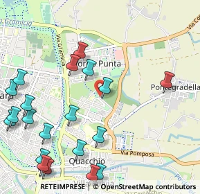 Mappa Via del Salice, 44123 Ferrara FE, Italia (1.3795)