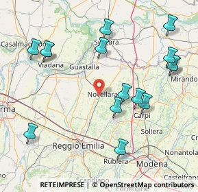 Mappa Strada dei Boschi, 42017 Novellara RE, Italia (18.91067)