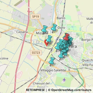 Mappa Via Giuseppe Rovani, 44122 Ferrara FE, Italia (1.571)