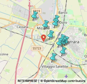 Mappa Via Stefano Trenti, 44122 Ferrara FE, Italia (1.62455)