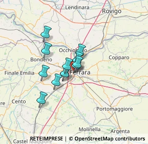 Mappa Via Stefano Trenti, 44122 Ferrara FE, Italia (8.61167)