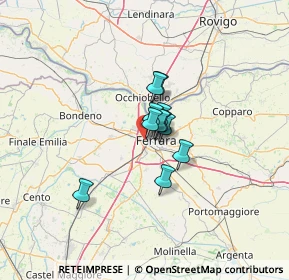 Mappa Via Stefano Trenti, 44122 Ferrara FE, Italia (6.52909)