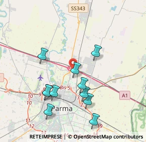 Mappa Largo Francesco Belloli, 43122 Parma PR, Italia (3.85273)