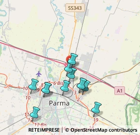 Mappa Chiesi Farmaceutici, 43122 Parma PR, Italia (3.64417)