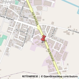 Mappa Via Romana, 27, 42028 Poviglio, Reggio nell'Emilia (Emilia Romagna)