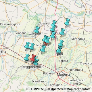 Mappa Via G. Moruzzi, 42012 Campagnola Emilia RE, Italia (12.06944)