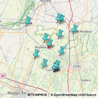 Mappa Via G. Moruzzi, 42012 Campagnola Emilia RE, Italia (7.10643)