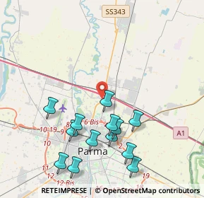 Mappa Viale delle Esposizioni, 43122 Parma PR, Italia (4.30846)