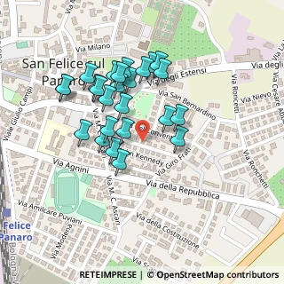 Mappa Via Papa Giovanni XXIII, 41038 San Felice Sul Panaro MO, Italia (0.188)