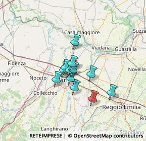 Mappa Via Burla Parco Comm.le Parma Retail, 43122 Parma PR, Italia (8.48667)