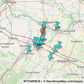 Mappa Via Burla Parco Comm.le Parma Retail, 43122 Parma PR, Italia (9.3975)