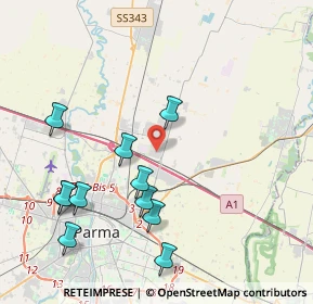 Mappa Via Burla Parco Comm.le Parma Retail, 43122 Parma PR, Italia (4.42818)