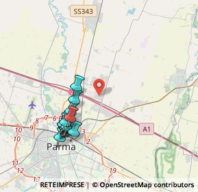 Mappa Via Burla Parco Comm.le Parma Retail, 43122 Parma PR, Italia (3.92846)