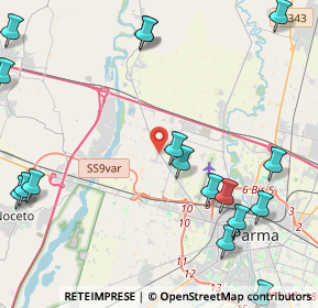 Mappa SP 10, 43126 Parma PR (5.91118)