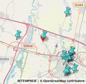 Mappa SP 10, 43126 Parma PR (5.762)