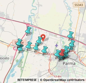 Mappa SP 10, 43126 Parma PR (4.218)