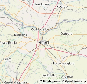 Mappa 44121 Ferrara FE, Italia (10.0355)
