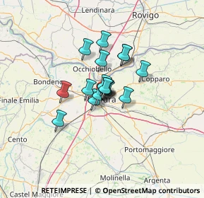 Mappa 44121 Ferrara FE, Italia (7.30588)