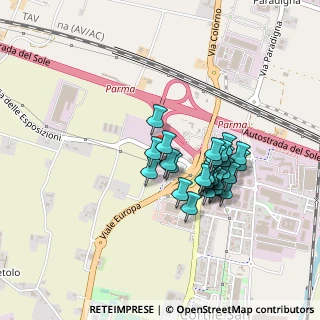 Mappa Via Otello Ghillani, 43122 Parma PR, Italia (0.35593)