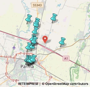Mappa Centro Commerciale Parma Retail, 43122 Parma PR, Italia (3.75684)