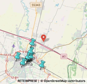 Mappa Via Samuel Morse, 43122 Parma PR, Italia (4.70909)